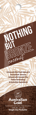 Packet- Nothing But Bronze Coconut Advanced Ultra Dark Natural & DermaDark® Bronzer