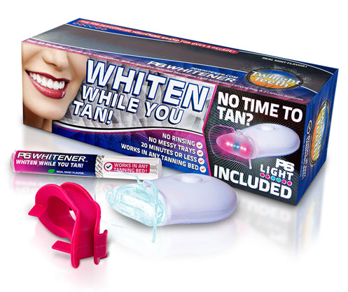 Be White While You Tan – Teeth Whitening System