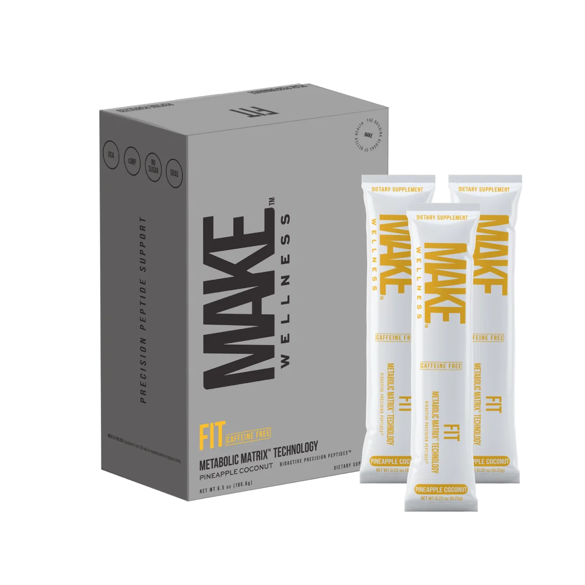 MAKE Wellness FIT- Pineapple Coconut Caffeine Free Sample